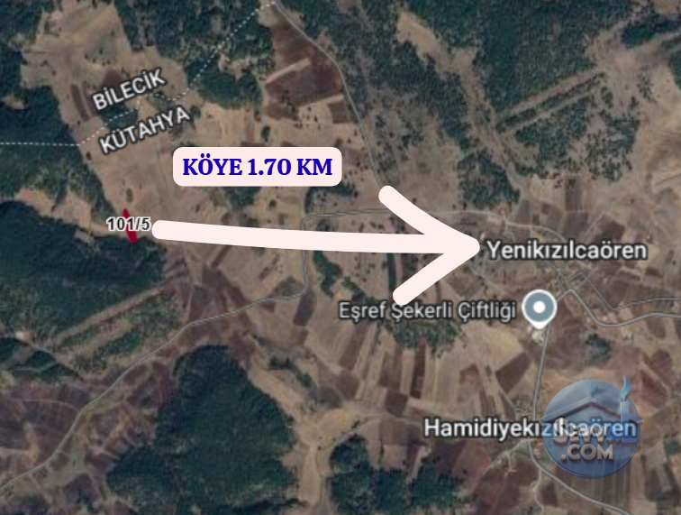 KÜTAHYA MERKEZ YENİ KIZILCAÖREN  KÖYÜNDE  2.433 M² TARLA  SATILIKTIR - KÜTAHYA MERKEZ fotoğraf 4