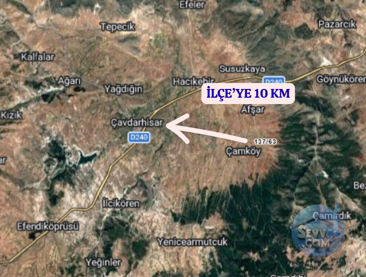 KÜTAHYA ÇAVDARHİSAR GÖKAĞAÇ  KÖYÜNDE  833 M²  TARLA SATILIKTIR - KÜTAHYA ÇAVDARHİSAR fotoğraf 5