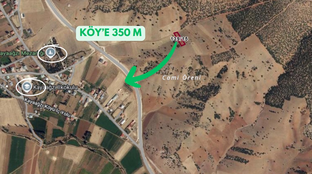 KONYA GÜNEYSINIR KAYAAĞZI 1.161 M² TARLAMIZ SATILIKTIR - KONYA GÜNEYSINIR fotoğraf 5