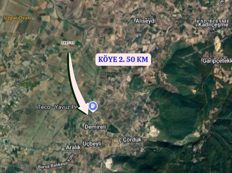 BURSA MUSTAFAKEMALPAŞA  DEMİRELİ KÖYÜNDE  2.743 M² TARLA SATILIKTIR. - BURSA MUSTAFAKEMALPAŞA fotoğraf 4