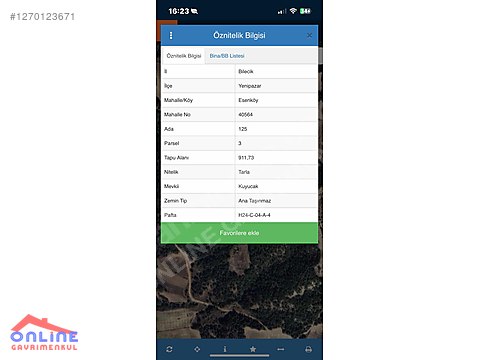 RESMİ YOLLU ARAZİ - BİLECİK YENİPAZAR fotoğraf 3