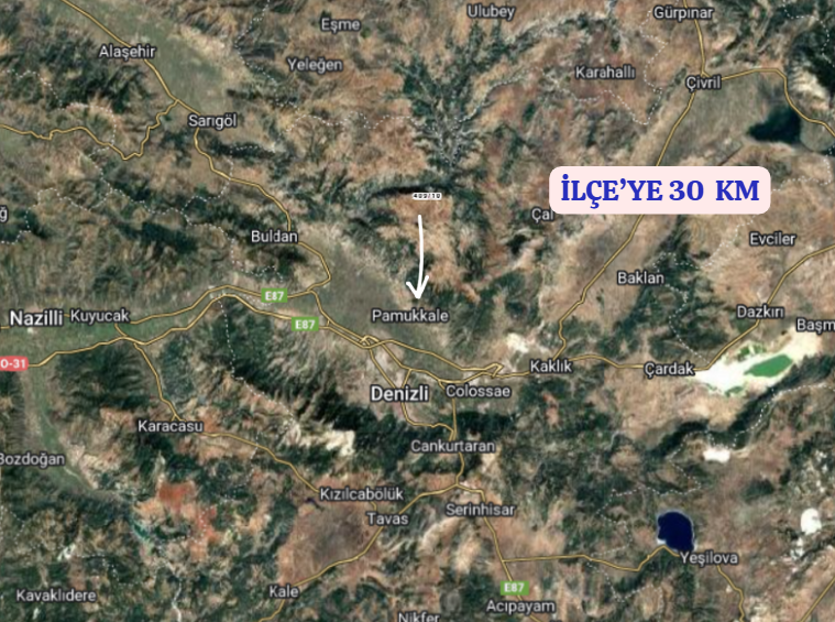 DENİZLİ PAMUKKALE GÖZLER  KÖYÜNDE 285 M² ARSA SATILIKTIR - DENİZLİ PAMUKKALE fotoğraf 6