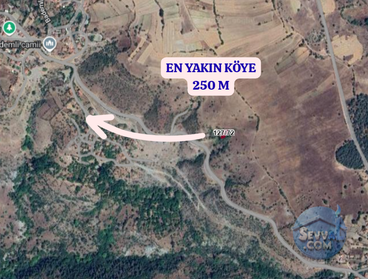 KÜTAHYA SİMAV BEDİRLER  KÖYÜNDE  248 ,86 VE 250 M²  TARLA SATILIKTIR - KÜTAHYA SİMAV fotoğraf 4