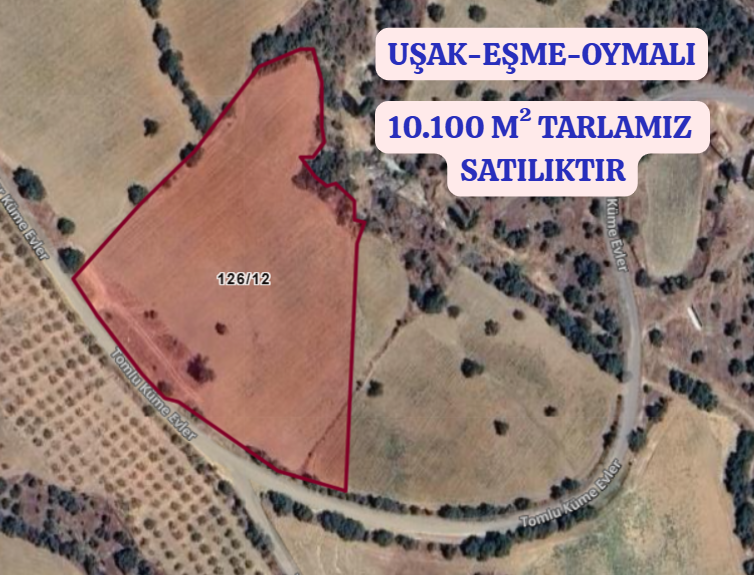 UŞAK EŞME OYMALI KÖYÜNDE 10.100 M² TARLA SATILIKTIR - UŞAK EŞME fotoğraf 2