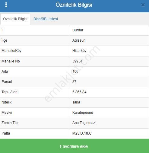 Burdur Ağlasun Hisarköy Muhteşem Konumda Yol Su Sorunu Olmayan Satılık Tarla - BURDUR AĞLASUN fotoğraf 5