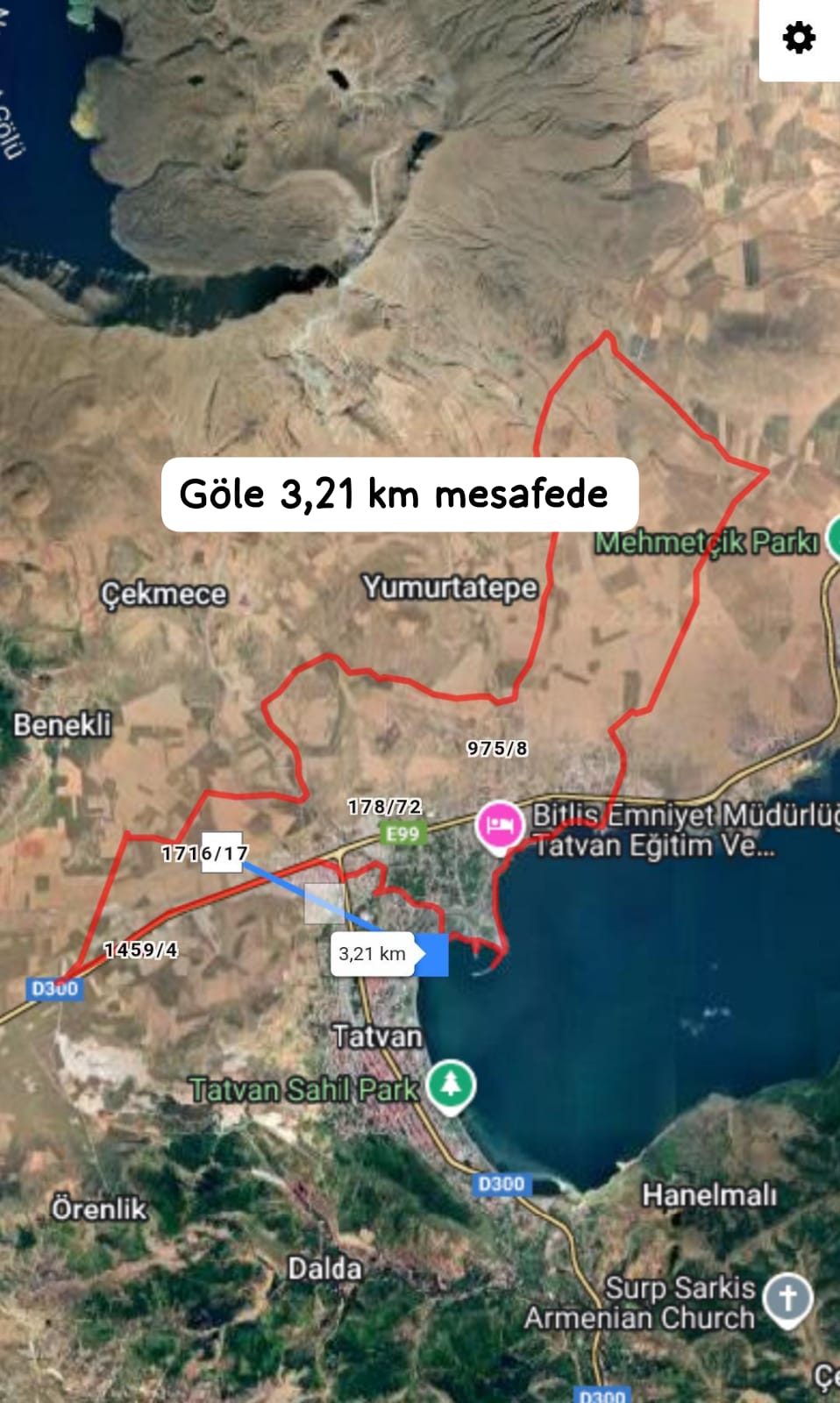 Bitlis / Tatvan / Karşıyaka Mh. SATILIK ARSA 500 M² - BİTLİS TATVAN fotoğraf 2