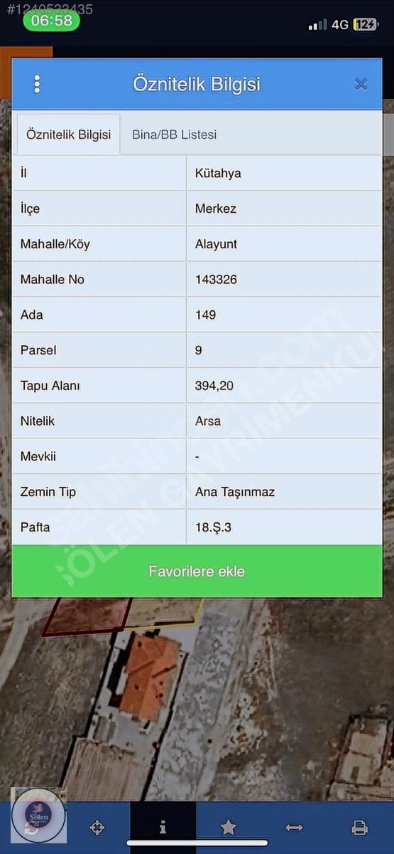 KÜTAHYA MERKEZ ALAYUNT MAHALLESİ NDE SATILIK VİLLALIK ARSA - KÜTAHYA MERKEZ fotoğraf 6