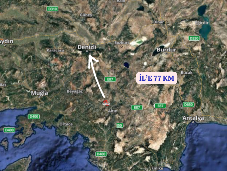 DENİZLİ ÇAMELİ BELEVİ  KÖYÜNDE 6.773  M² TARLA  SATILIKTIR - DENİZLİ ÇAMELİ fotoğraf 7