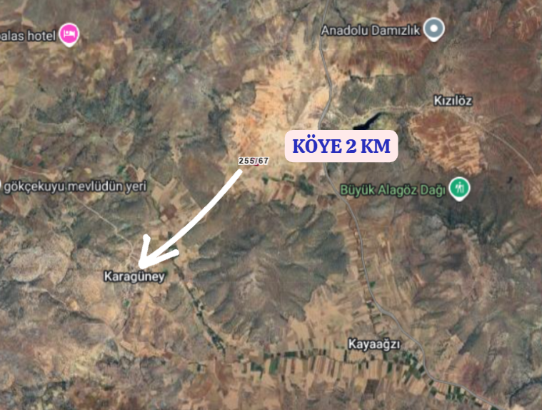 KONYA GÜNEYSINIR AĞRAS  KÖYÜNDE 8.433  M² TARLA  SATILIKTIR - KONYA GÜNEYSINIR fotoğraf 4