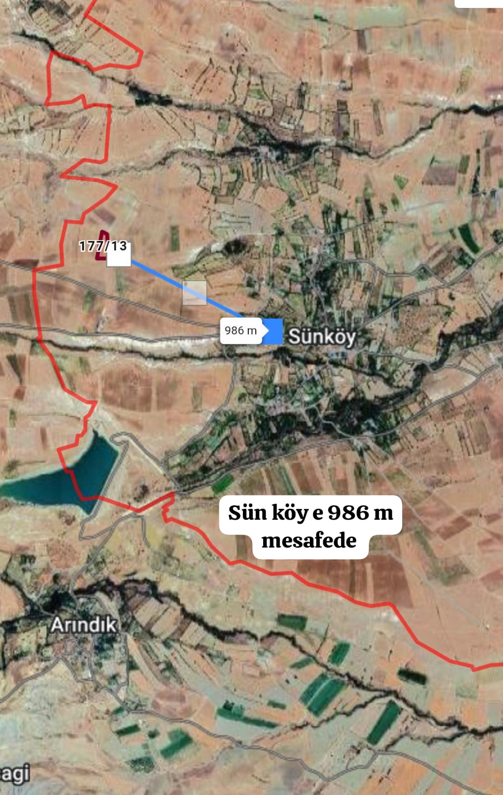 Elazığ / Merkez / Sünköy Köyü 6.876M² SATILIK TARLA  - ELAZIĞ MERKEZ fotoğraf 5