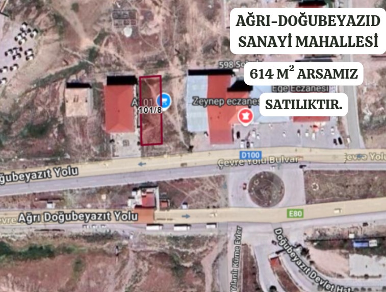 AĞRI DOĞUBEYAZID SANAYİ MAHALLESİ’DE 614 M² ARSA SATILIKTIR - AĞRI DOĞUBAYAZIT fotoğraf 2