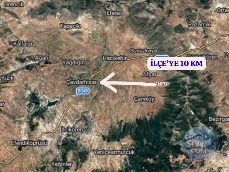KÜTAHYA ÇAVDARHİSAR GÖKAĞAÇ  KÖYÜNDE  2.090 M²  TARLA SATILIKTIR - KÜTAHYA ÇAVDARHİSAR fotoğraf 5