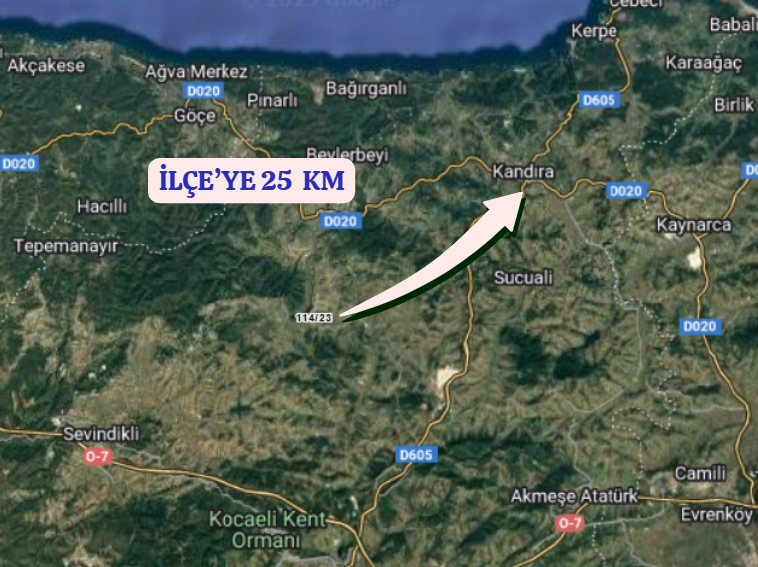 KOCAELİ KANDIRA NASUHLAR  KÖYÜNDE 1.554 M²  TARLA  SATILIKTIR - KOCAELİ KANDIRA fotoğraf 5