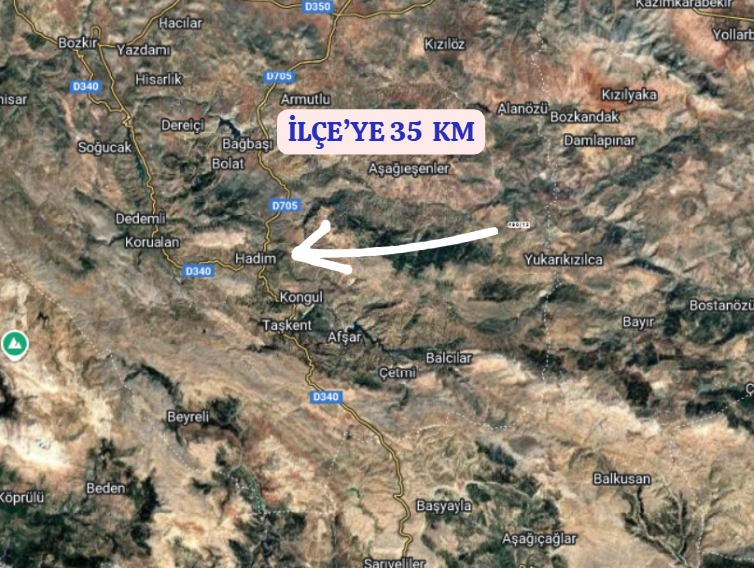 KONYA HADİM GÖYNÜKKIŞLA  KÖYÜNDE   1.704   M²  BAĞ  SATILIKTIR - KONYA HADİM fotoğraf 5