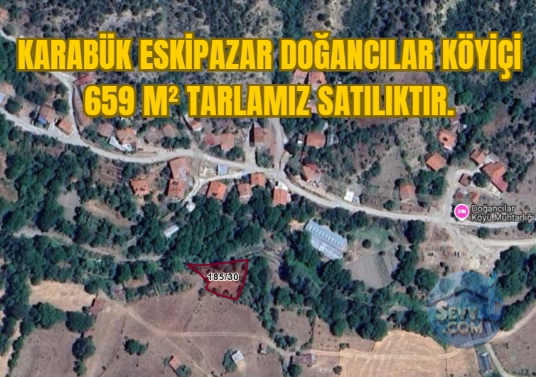 KARABÜK ESKİPAZAR DOĞANCILAR KÖYİÇİ 659 M² TARLAMIZ SATILIKTIR. - Karabük Eskipazar fotoğraf 6