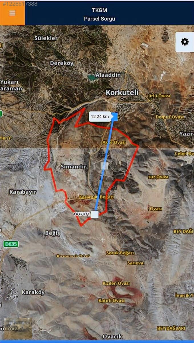 acil.Korkuteli sımandırda.sanayi arsalarına komşu2382m tarla - ANTALYA KORKUTELİ fotoğraf 4