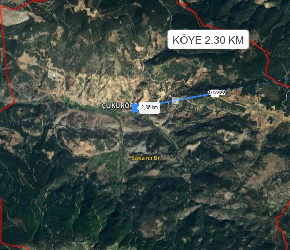 KÜTAHYA GEDİZ ÇUKURÖREN KÖYÜ’NDE 2.496 M² TARLA SATILIKTIR - KÜTAHYA GEDİZ fotoğraf 4