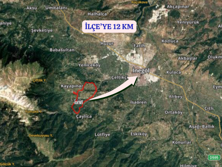 BURSA İNEGÖL SÜLE  KÖYÜNDE 1.676 M² MEYVE BAHÇESİ  SATILIKTIR - BURSA İNEGÖL fotoğraf 8