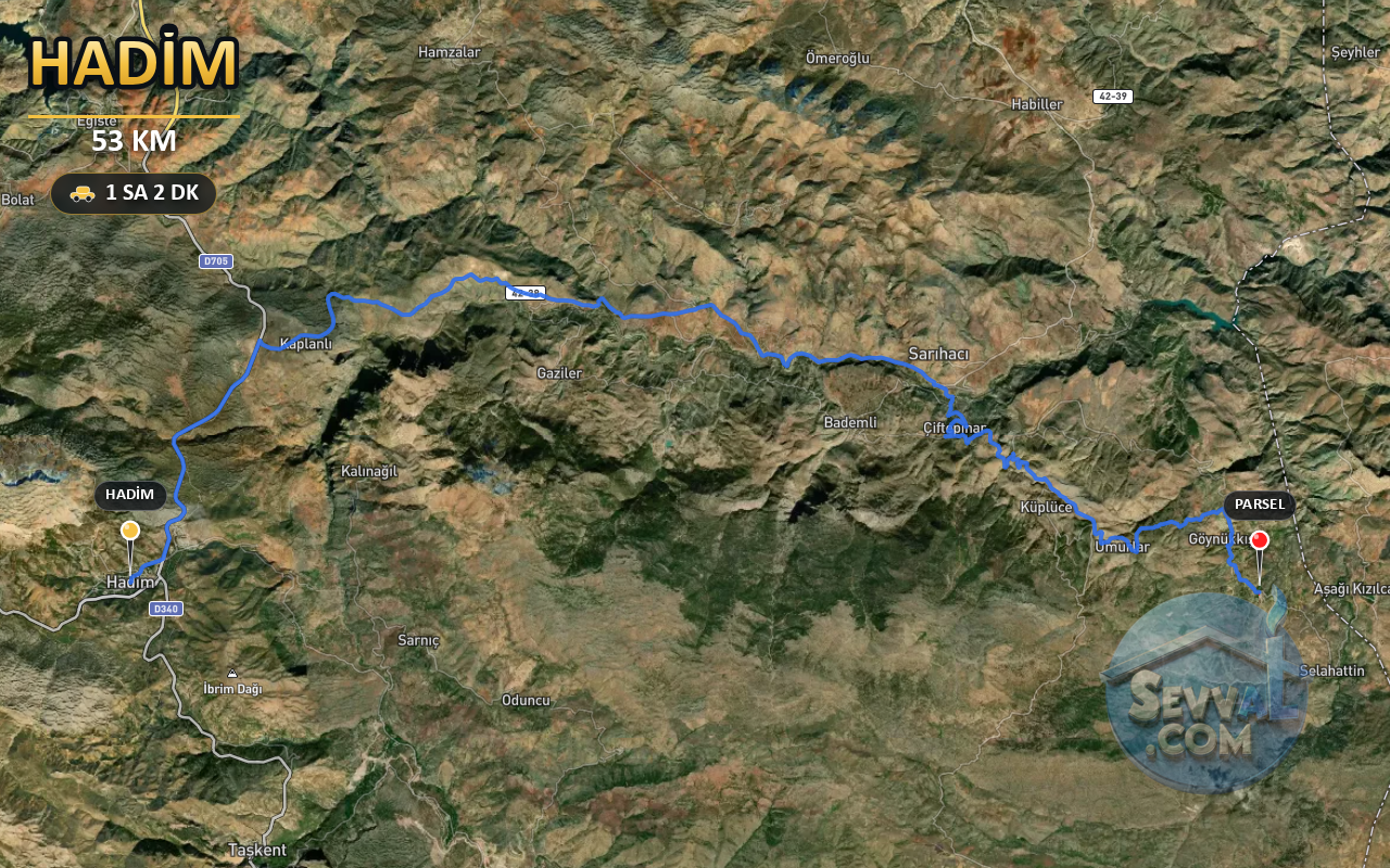 KONYA HADİM GÖYNÜKKIŞLA   KÖYÜNDE 169 M²  ARSA  SATILIKTIR - KONYA HADİM fotoğraf 5