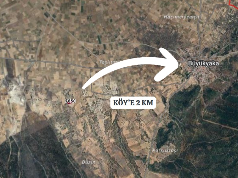 BURDUR YEŞİLOVA BÜYÜKYAKA KÖYÜ’NDE 3.450 M² TARLAMIZ  SATILIKTIR. - BURDUR YEŞİLOVA fotoğraf 4
