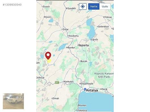 230m tek tapuSalda gölüne 10km.Yeşilova bedirlide - BURDUR YEŞİLOVA fotoğraf 13