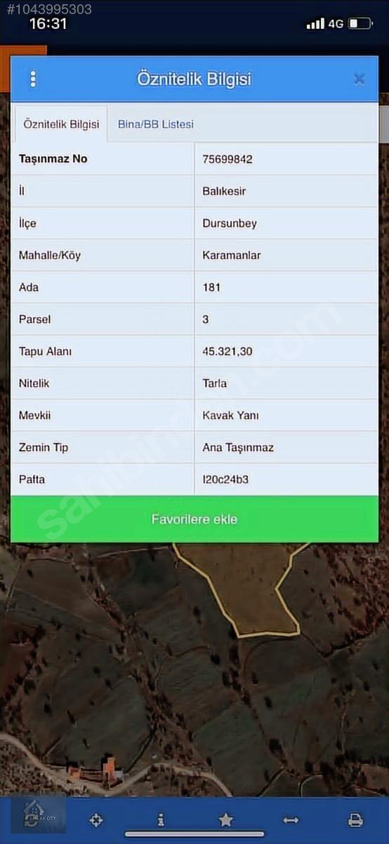 YOK BÖYLE FİYAT!! 45.321 M2 DURSUNBEY/KARAMANLARDA FIRSAT ARAZİ - BALIKESİR DURSUNBEY fotoğraf 4