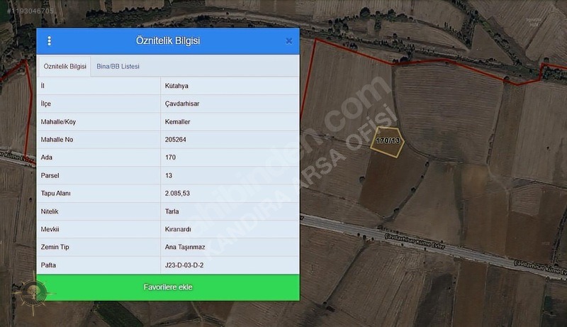 İLÇENİN DİBİNDE İLÇELER ARASI ASFALT YOLA 2.PARSEL HARİKA TARLAA - KÜTAHYA ÇAVDARHİSAR fotoğraf 6