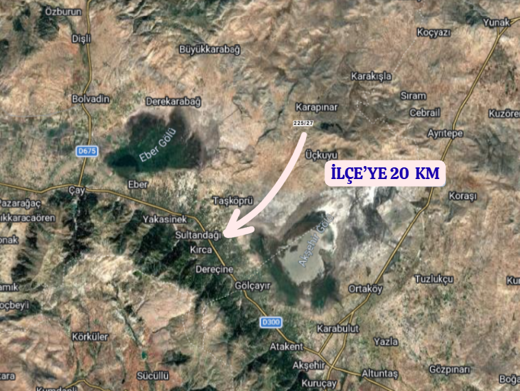 AFYONKARAHİSAR SULTANDAĞI KARAPINAR/CUMHURİYET   KÖYÜNDE  1.200  M²  TARLA SATIL - AFYONKARAHİSAR SULTANDAĞI fotoğraf 5