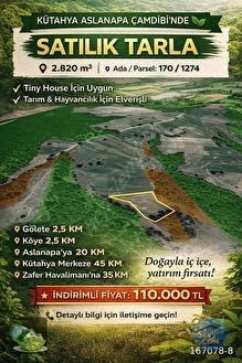 Aslanapa Çamdibinde Gölete Yakın, Orman Komşusu Fırsat Arazi - KÜTAHYA ASLANAPA fotoğraf 7