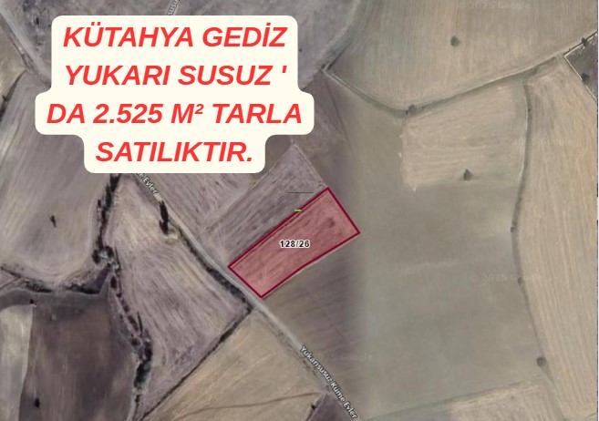 KÜTAHYA GEDİZ YUKARI SUSUZ ' DA 2.525 M² TARLA SATILIKTIR. - KÜTAHYA GEDİZ fotoğraf 2