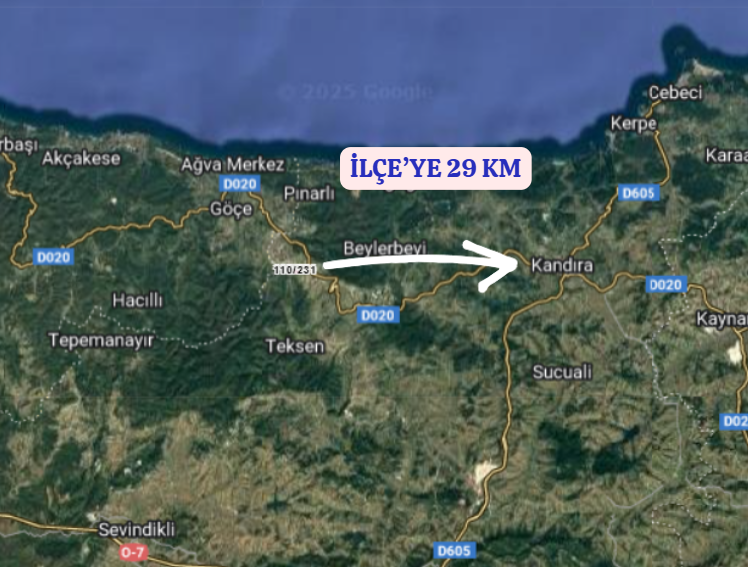 KOCAELİ KANDIRA YAĞCILAR  KÖYÜNDE 2.573  M² TARLA  SATILIKTIR - KOCAELİ KANDIRA fotoğraf 5