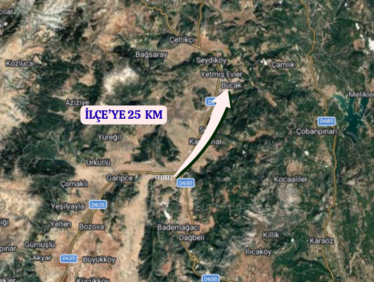 BURDUR BUCAK KIZILKAYA/PAZAR   KÖYÜNDE 400  M²  ARSA SATILIKTIR - BURDUR BUCAK fotoğraf 5
