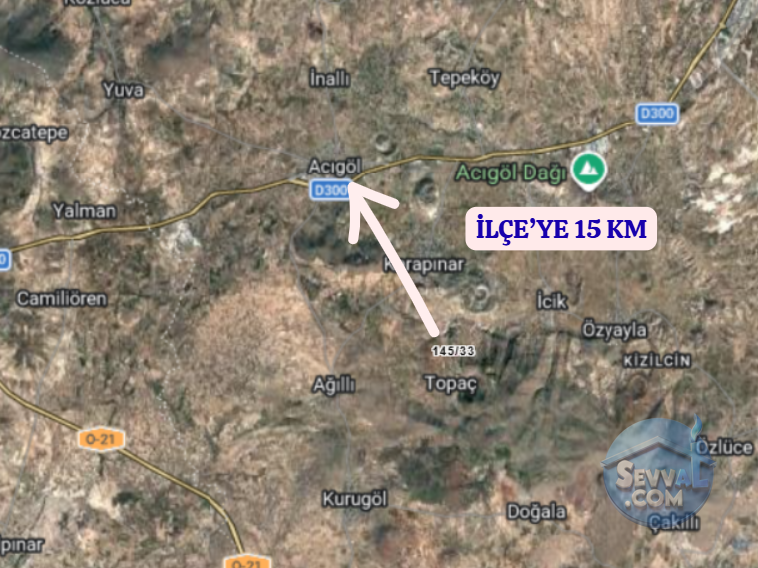 NEVŞEHİR ACIGÖL TOPAÇ  KÖYÜNDE  969 M²  TARLA  SATILIKTIR - NEVŞEHİR ACIGÖL fotoğraf 5
