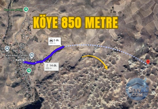 SİVAS HAFİK KARLI KÖYÜNDE 1.397 M² TARLAMIZ SATILIKTIR. - Sivas Hafik fotoğraf 8