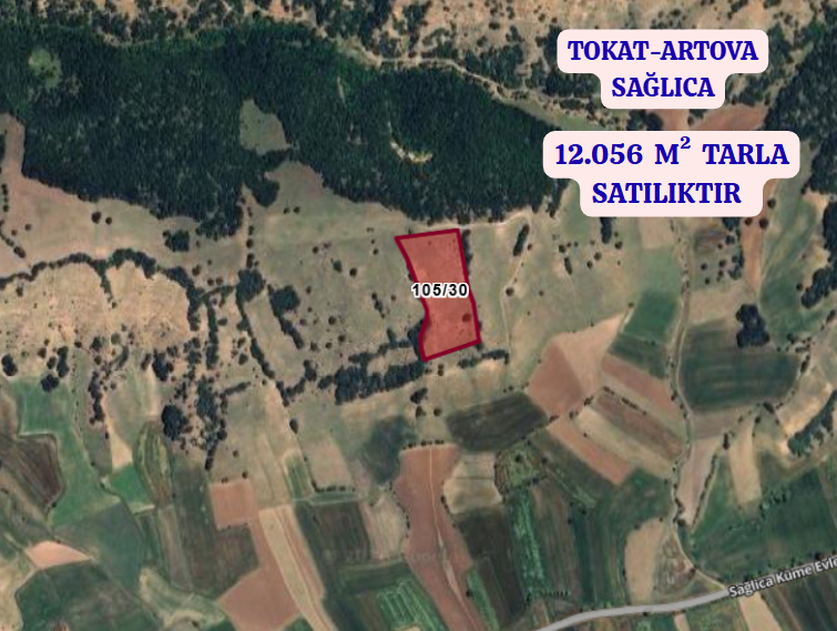 TOKAT ARTOVA SAĞLICA  KÖYÜNDE  12.056 M²  TARLA  SATILIKTIR - TOKAT ARTOVA fotoğraf 2