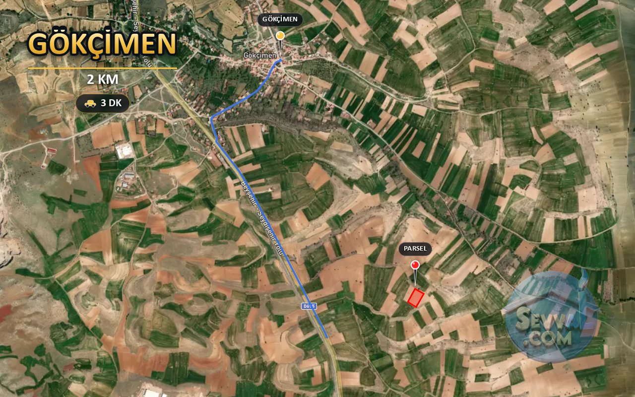 KONYA BEYŞEHİR GÖKÇİMEN 5.963 m² SATILIK ARSA - KONYA BEYŞEHİR fotoğraf 6