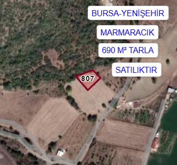 BURSA YENİŞEHİR MARMARACIK MAH. 690M² TARLA SATILIKTIR - BURSA YENİŞEHİR fotoğraf 3
