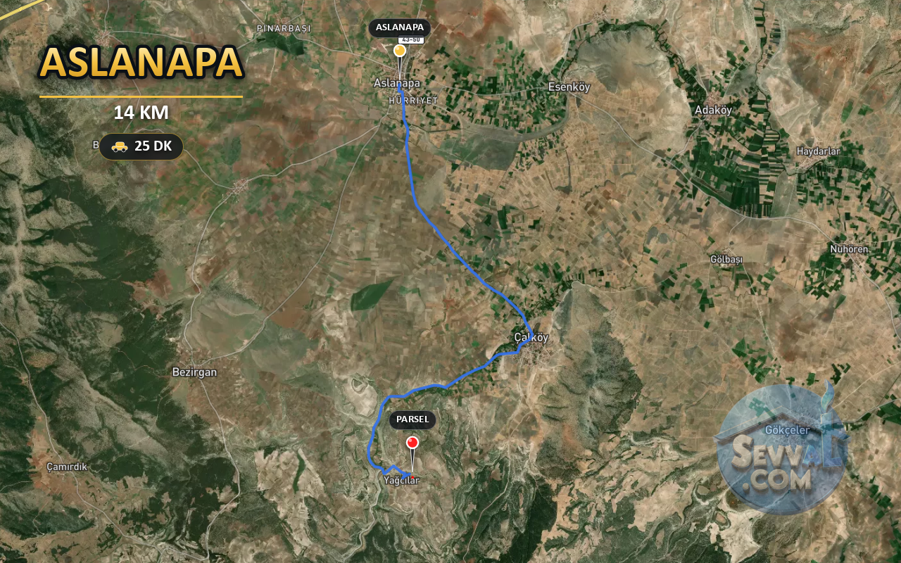 KÜTAHYA ASLANAPA YAĞCILAR 468 m² SATILIK ARSA - KÜTAHYA ASLANAPA fotoğraf 5