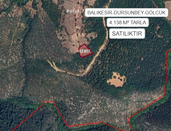 BALIKESİR DURSUNBEY GÖLCÜK MAHALLESİ’NDE 4.138 M² TARLA SATILIKTIR - BALIKESİR DURSUNBEY fotoğraf 2