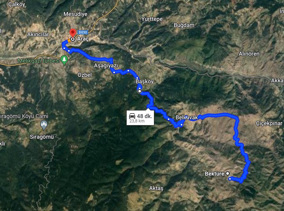 KASTAMONU ARAÇ BEKTÜRE KÖYÜNDE 1.135 M² TARLAMIZ SATILIKTIR. - KASTAMONU ARAÇ fotoğraf 5