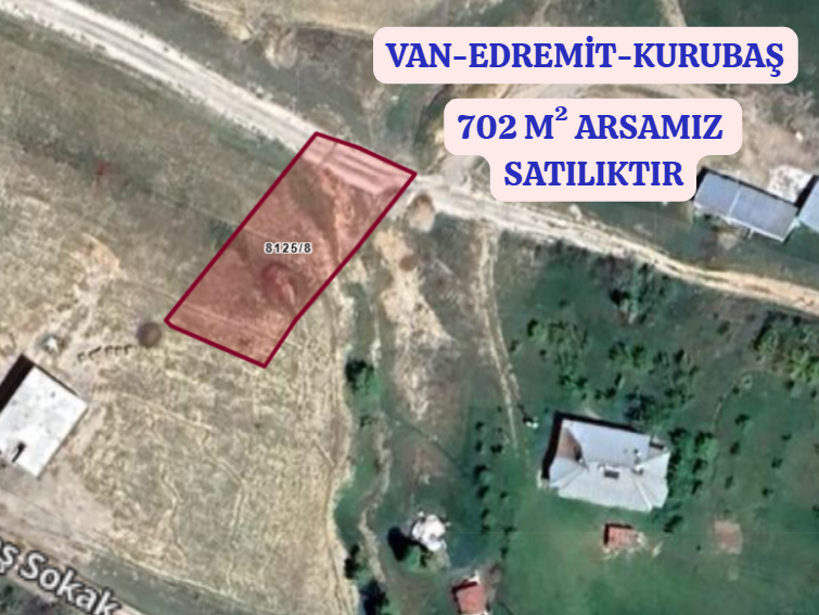 VAN EDREMİT KURUBAŞ  KÖYÜNDE 600 M² ARSAMIZ SATILIKTIR.   - VAN EDREMİT fotoğraf 2