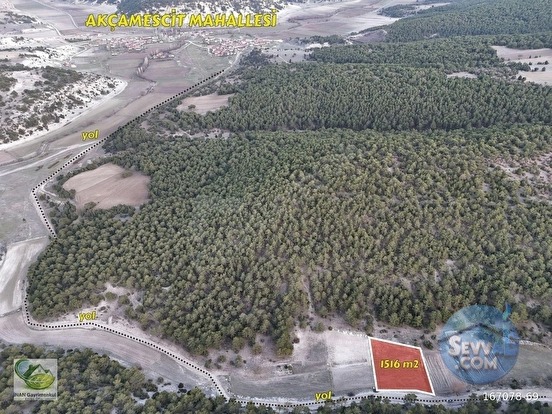 🚨 KÜTAHYA / AKÇAMESCİT'TE 1.516 M² YATIRIMLIK HARİKA ARAZİ 🚨 - KÜTAHYA MERKEZ fotoğraf 4
