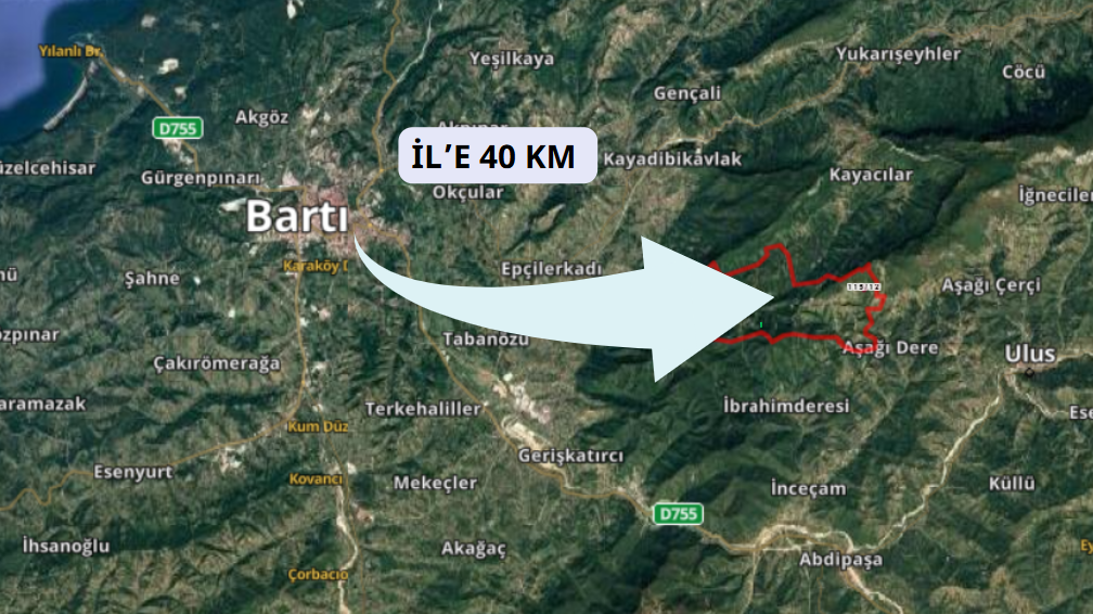 BARTIN ULUS ÇERDE KÖYÜ'NDE 1.183 M² TARLAMIZ SATILIKTIR - BARTIN ULUS fotoğraf 6