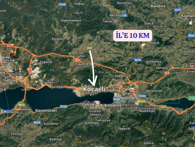 KOCAELİ DERİNCE ÇAVUŞLU   KÖYÜNDE  577   M²  TARLA  SATILIKTIR - KOCAELİ DERİNCE fotoğraf 6