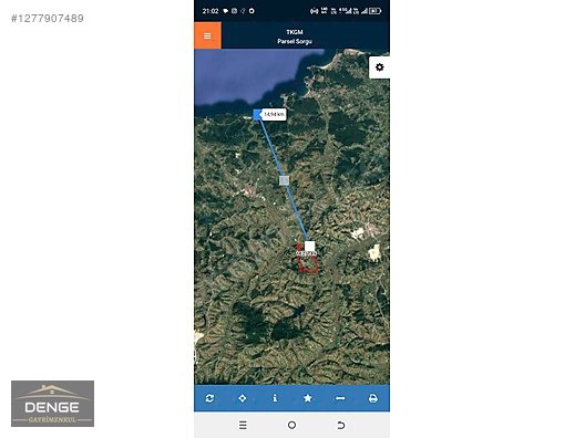 1385 m2 resmi yollu manzaralı - KOCAELİ KANDIRA fotoğraf 3