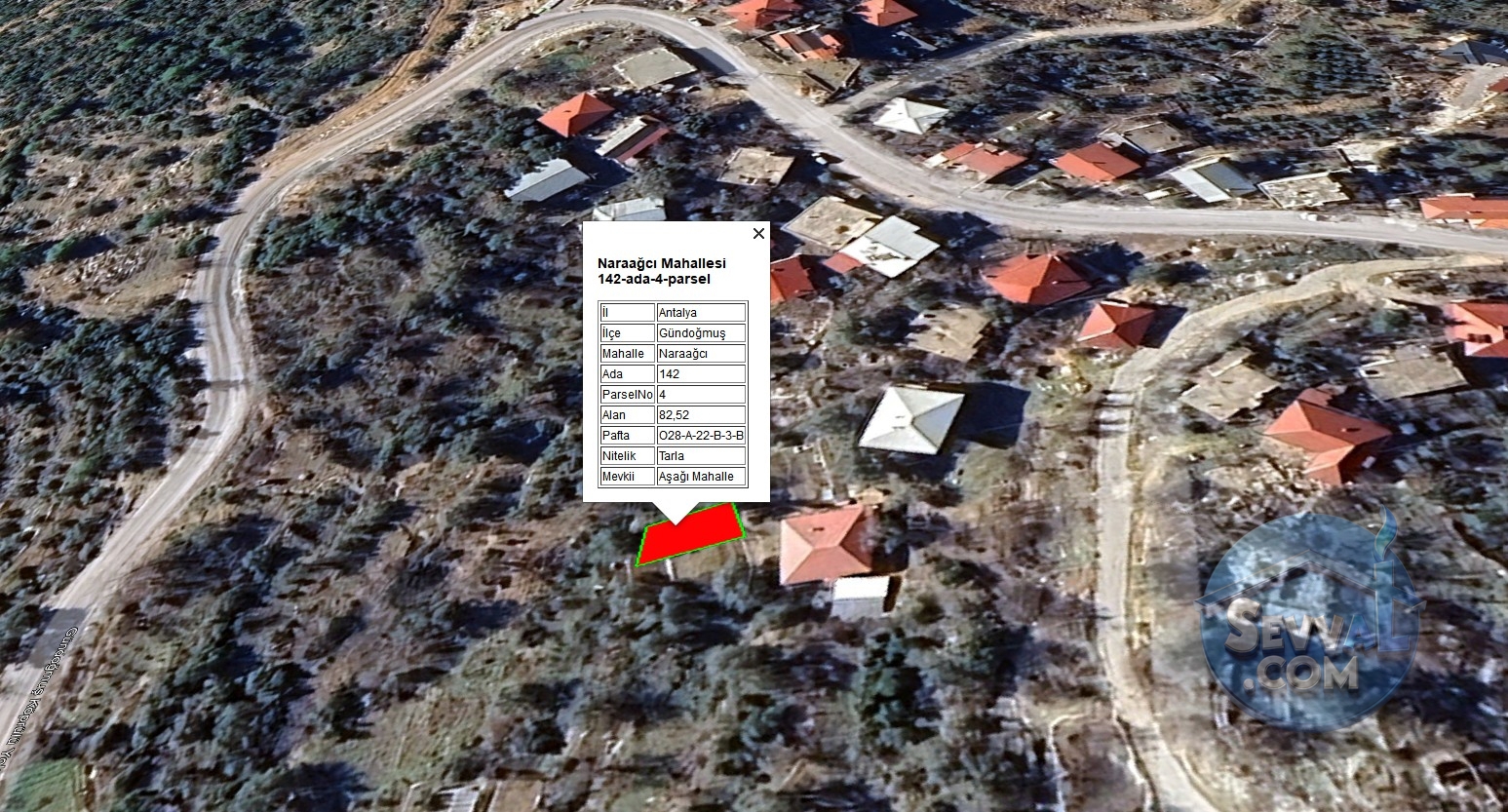 ANTALYA GÜNDOĞMUŞ NARAAĞCI'NDA KÖYİÇİ İMARLI 82 m² SATILIKTIR. - Antalya Gündoğmuş fotoğraf 10
