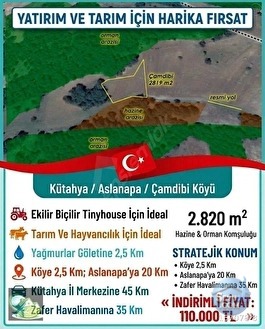 Aslanapa Çamdibinde Gölete Yakın, Orman Komşusu Fırsat Arazi - KÜTAHYA ASLANAPA fotoğraf 10