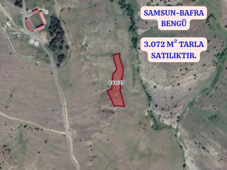SAMSUN BAFRA BENGÜ  KÖYÜNDE  3.072   M² TARLA  SATILIKTIR - SAMSUN BAFRA fotoğraf 2