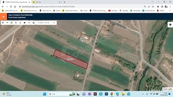 KUZUÇARDAĞI KÖYÜNDE 2245 M2 MÜSTAKİL TAPU %60 İMARLI ARSA - KIRKLARELİ BABAESKİ fotoğraf 16