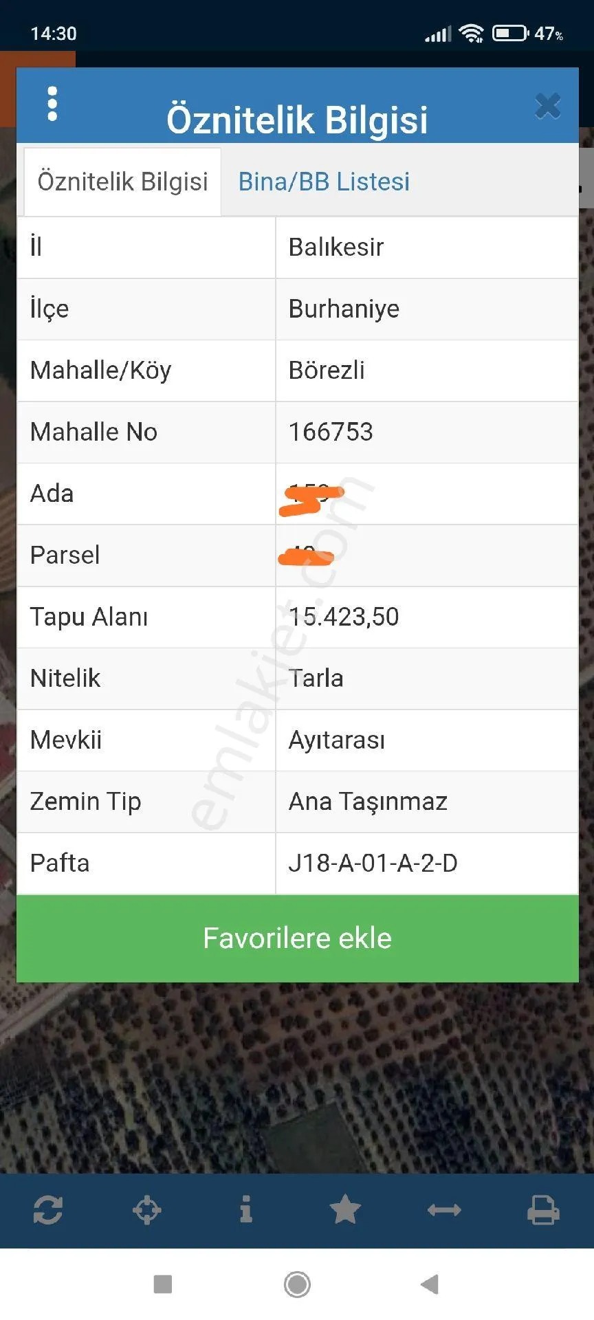 Balıkesir Burhaniye Börezli Köyünde Satılık Tarla - BALIKESİR BURHANİYE fotoğraf 2